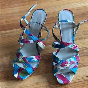 Nine West multi coloured heels
